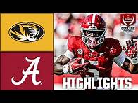Video thumbnail for Missouri Tigers vs. Alabama Crimson Tide | Full Game Highlights | ESPN College Football