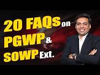 Video thumbnail for PGWP & SOWP Extension - FAQs to Clear All Your Doubts || Canada Immigration
