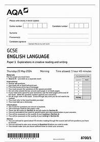 Video thumbnail for OFFICIAL SUMMER 2024 AQA GCSE ENGLISH LANGUAGE 87001 PAPER 1 EXPLORATIONS IN CREATIVE READING AND WR