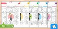 Video thumbnail for Escape the Maze! Fun Maze Activity Sheets / Maze Puzzle Pack