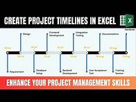 Video thumbnail for Create Timelines Chart in Excel || Excel Tutorial