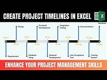 Video thumbnail for Create Timelines Chart in Excel || Excel Tutorial