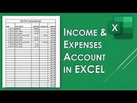 Video thumbnail for How to Create Income and Expenses Accounts in Excel Using Running Balance