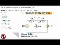 Video thumbnail for Chapter 2 | Practice Problem 2.8 | Fundamental of Electric Circuits Charles Alexander Mathew Sadiku