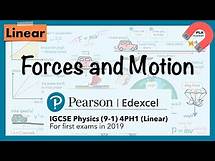 Video thumbnail for Edexcel IGCSE Physics (9-1) Unit 1 Forces and Motion revision (4PH1) (Linear) #edexcel_igcse_physics