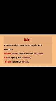 Video thumbnail for Basic Rule of Concord (Subject Verb Agreement) in the English Language #waecstudents #englishlesson #wasscestudentsonly #concord