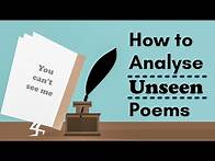 Video thumbnail for How to Analyse An Unseen Poem (using TWISTUP)