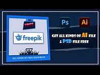 Video thumbnail for How download freepik file and use for graphic design.
