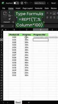 Video thumbnail for Excel Progress Bar Tutorial - Track Your Work Like a Pro