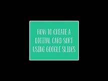 Video thumbnail for Create a Digital Card Sort Using Google Slides