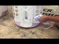 Video thumbnail for How to make a vinyl storage tower using ikea bins