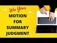 Video thumbnail for How to Respond to a Motion for Summary Judgment | Debt Collection Lawsuit