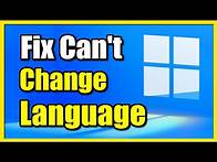 Video thumbnail for How to Fix Cannot Change Display Language on Windows 11 Easy Method