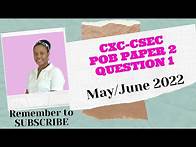 Video thumbnail for CXC-CSEC Principles of Business Paper 2 - Question 1 - May/June 2022
