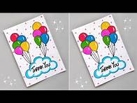 Video thumbnail for Easy Thanks Giving Card Making Ideas | Handmade Thank You Greeting Card | Homemade Thank You Card