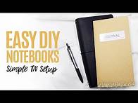Video thumbnail for EASY DIY Traveler's Notebook Inserts or Refills and Setup