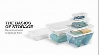 Video thumbnail for Sterilite 8 Pack Storage Boxes, Stackable Plastic Totes with Lids, Marine Blue, 56 Quart