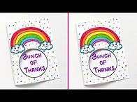 Video thumbnail for Easy & Beautiful Thanks Giving Card | Thank you Card for Teachers | White Paper Thank You Card Easy