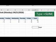 Video thumbnail for How to use the SUM function in Microsoft Excel