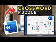 Video thumbnail for How to Create a Crossword Puzzle in MS Word | Microsoft Word Tutorial (2025)