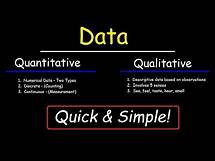Video thumbnail for Qualitative and Quantitative