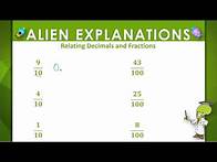 Video thumbnail for Fractions to Decimals - 4th Grade - Education Galaxy