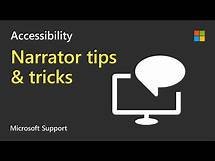 Video thumbnail for How to use the Narrator screen reader in Windows 10 | Microsoft