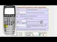 Video thumbnail for Ex 1: Solve a Basic Exponential Equation Using the Definition of a Logarithm