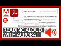 Video thumbnail for Reading Aloud PDFs | Acrobat DC for Educators