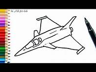 Video thumbnail for How To Draw A Jet Airplane
