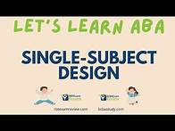 Video thumbnail for Single Subject Experimental Design: Reversal, Multiple Baseline, Multielement, Changing Criterion