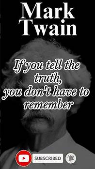 Video thumbnail for If You Tell The Truth, You Don't Have To Remember Anything | Inspirational Motivational Quotes