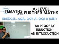 Video thumbnail for A-Level Further Maths: A1-01 Proof by Induction: An Introduction