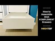 Video thumbnail for How to Assemble Ikea Komplement Drawers - Step by Step Ikea Tutorial