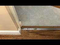 Video thumbnail for Install Closet Door Track Over Vinyl Plank Flooring