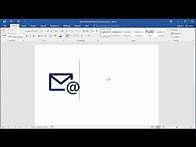 Video thumbnail for How to insert E-mail symbol in Word