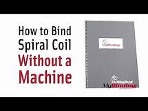 Video thumbnail for How to Bind Spiral Coil Without a Machine