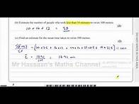 Video thumbnail for WST01/01, (Edexcel) IAL S1 January 2023, Q1, Histograms, Linear Interpolation, Standard Deviation