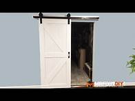 Video thumbnail for DIY SLIDING BARN DOOR