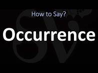 Video thumbnail for How to Pronounce Occurrence? (CORRECTLY)