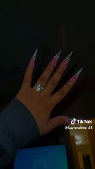 Video thumbnail for Stiletto Nail Designs 2024: Trending Ideas for White French Tips