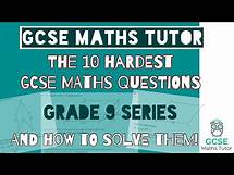 Video thumbnail for The 10 Hardest GCSE Maths Questions 2023 | Part 1 | Grade 9 Maths Series GCSE Maths Tutor
