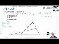 Video thumbnail for CSEC Maths - January 2023 Paper 2 Solutions Q8 - Q10 (Terry David)