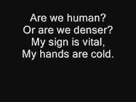 Video thumbnail for The Killers - Human (lyrics)