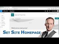 Video thumbnail for Set SharePoint Homepage In New Interface