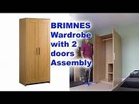 Video thumbnail for IKEA BRIMNES 2 doors wardrobe Assembly