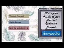 Video thumbnail for How to Write Chapter 4 Qualitative Research or Practical Research 1