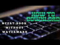 Video thumbnail for how to download ncert books pdf without watermark
