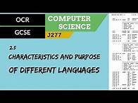 Video thumbnail for 85. OCR GCSE (J277) 2.5 Characteristics and purpose of different languages