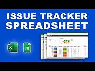 Video thumbnail for How to create an “issue tracker” template in Excel (bug tracker project)